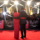Julius Tennon and Viola Davis attend the European Premiere of ‘Widows’ on October 10, 2018 in London, England.